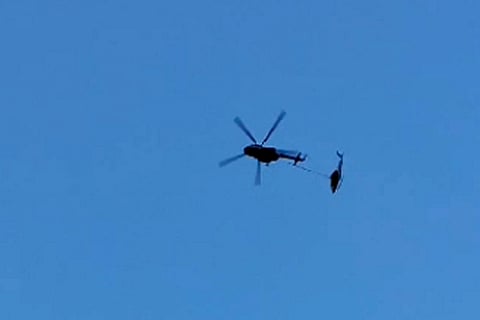 Crystal Company's helicopter falls in Kedarnath